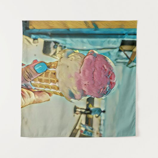 Tenture Saveur de glace (Devant (Horizontal))