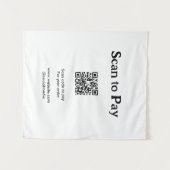 Tenture Scan to pay for order QR code add website social m (Devant (Horizontal))