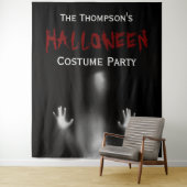 Tenture Scandale moderne sanglante Halloween Party Black f (En situation)