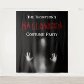 Tenture Scandale moderne sanglante Halloween Party Black f (Devant)