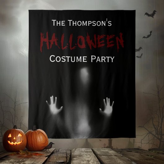 Tenture Scandale moderne sanglante Halloween Party Black f