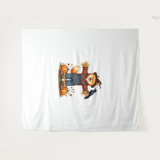 Tenture Scarecrow Samoyé Dog (Devant (Horizontal))
