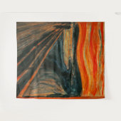 Tenture Scary Agonizing Peinture Halloween Selfie fond (Devant (Horizontal))