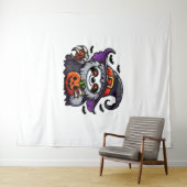 Tenture Scary Halloween Sloth Witch Costume Casquette Mer (En situation (horizontale))