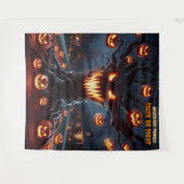 Tenture Scary Jack-o'-Lantern Tree Halloween Hanging (Devant (Horizontal))