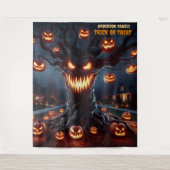 Tenture Scary Jack-o'-Lantern Tree Halloween Hanging (Devant)