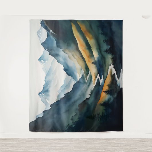 Tenture Scène Blue Tan Mountain (Devant)