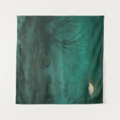 Tenture Scène de cimetière abandonné au clair de lune (Devant (Horizontal))