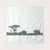 Tenture Scène du village (Devant)