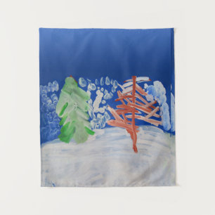 Tenture Scène hivernale