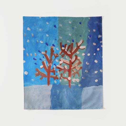 Tenture Scène hivernale (Devant)