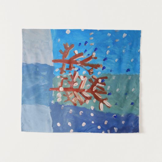 Tenture Scène hivernale (Devant (Horizontal))