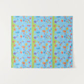 Tenture Scène sous-marine mignonne (Devant (Horizontal))