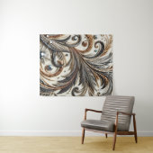 Tenture Schéma floral brillant avec pierre de gemme (En situation (horizontale))