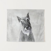 Tenture Schnauzer (géant) - Joli art original pour chien (Devant (Horizontal))