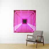 Tenture Sci-Fi Retro 3D : Illustration d'art pop (En situation)
