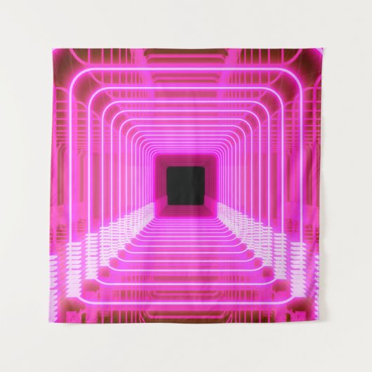 Tenture Sci-Fi Retro 3D : Illustration d'art pop (Devant)