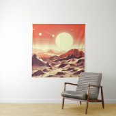 Tenture Sciage de paysage SF Mars 2 (En situation)