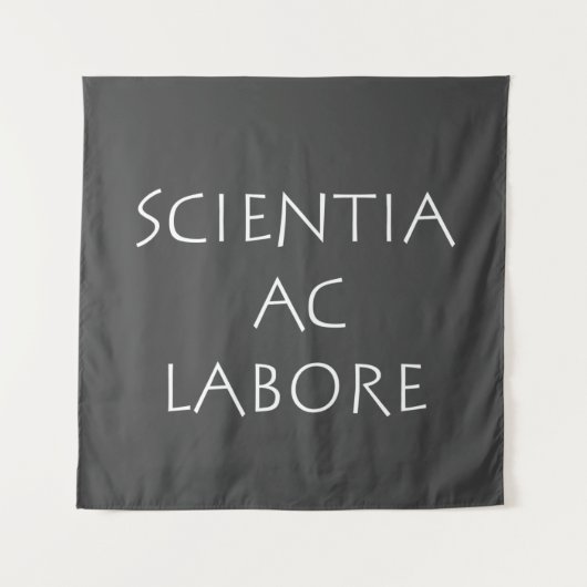 Tenture Scientia ac labore (Devant)