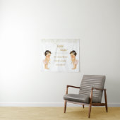 Tenture Scintille Petite Étoile Bébé Filles Jumelles (En situation (horizontale))