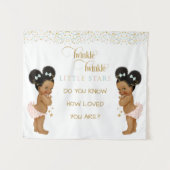 Tenture Scintille Petite Étoile Bébé Filles Jumelles Ethni (Devant (Horizontal))