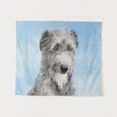 Tenture Scottish Deerhound Paining - Original Dog Art (Devant (Horizontal))