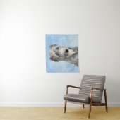 Tenture Scottish Deerhound Paining - Original Dog Art (En situation)