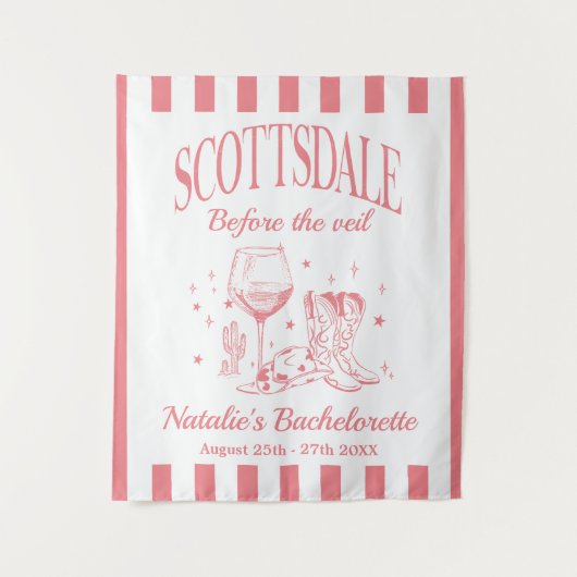 Tenture Scottsdale Bache Party personnalisé avant le voile (Devant)