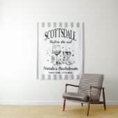 Tenture Scottsdale Bache Party personnalisé avant le voile (En situation)