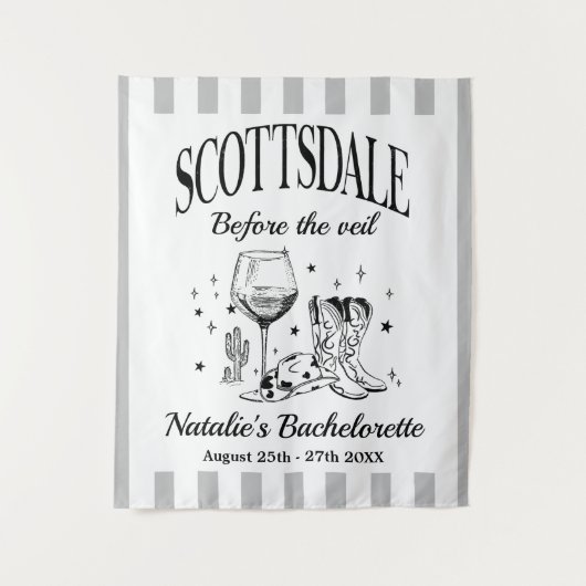 Tenture Scottsdale Bache Party personnalisé avant le voile (Devant)