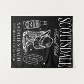 Tenture Scottsdale Bachelorte Party Social Club (Devant (Horizontal))