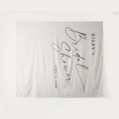 Tenture Script Boho Fête des mariées Photo Booth Arrière-p (Devant (Horizontal))