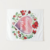 Tenture Script calligraphique Extraordinaire Maman fête de (Devant (Horizontal))