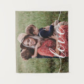 Tenture Script d'amour de photo personnalisé moderne (Devant)