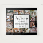 Tenture Script de bienvenue pour la douche de mariage Coll (Devant (Horizontal))