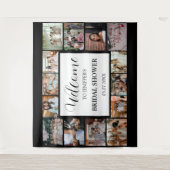 Tenture Script de bienvenue pour la douche de mariage Coll (Devant)