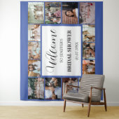 Tenture Script de bienvenue pour la fête de mariage en col (En situation)