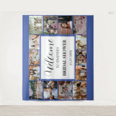 Tenture Script de bienvenue pour la fête de mariage en col (Devant)