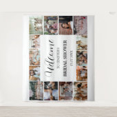 Tenture Script de bienvenue pour la fête de mariage minima (Devant)