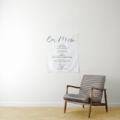 Tenture Script de calligraphie moderne Mariage Boissons Ba (En situation)