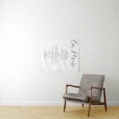 Tenture Script de calligraphie moderne Mariage Boissons Ba (En situation (horizontale))