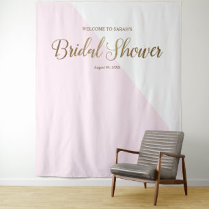 Tenture Script d'or noir rose moderne personnalisé