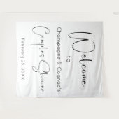 Tenture Script moderne Couples Douche Accueil fond (Devant (Horizontal))