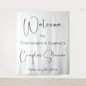 Tenture Script moderne Couples Douche Accueil fond (Devant)