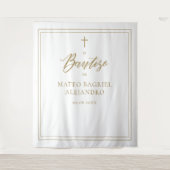 Tenture Script moderne Gold Espagnol Bautizo fond (Devant)