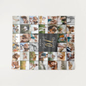 Tenture Script multi-photo pour 70e anniversaire moderne (Devant (Horizontal))
