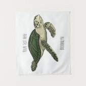 Tenture Sea turtle cartoon (Devant)