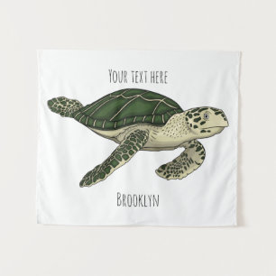 Tenture Sea turtle cartoon