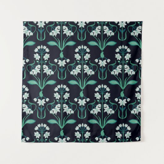 Tenture seamless abstract art nouveau floral pattern (Devant)