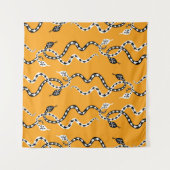 Tenture Seamless background of creeping decorative snakes (Devant (Horizontal))
